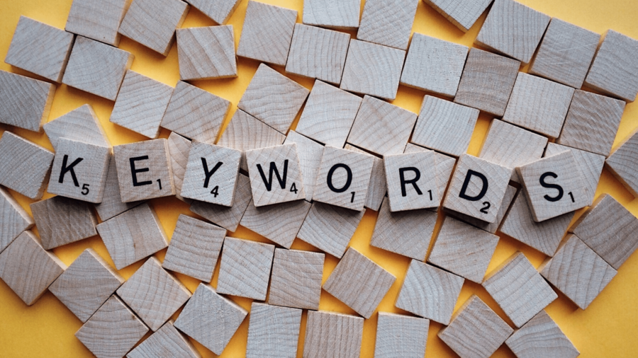 Image of keywords in SEO