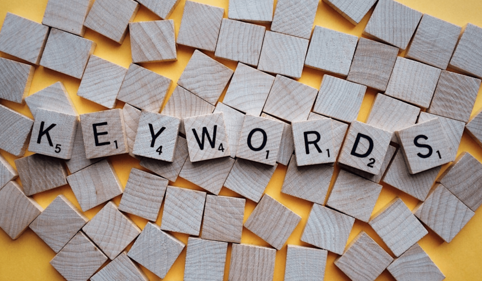 Image of keywords in SEO